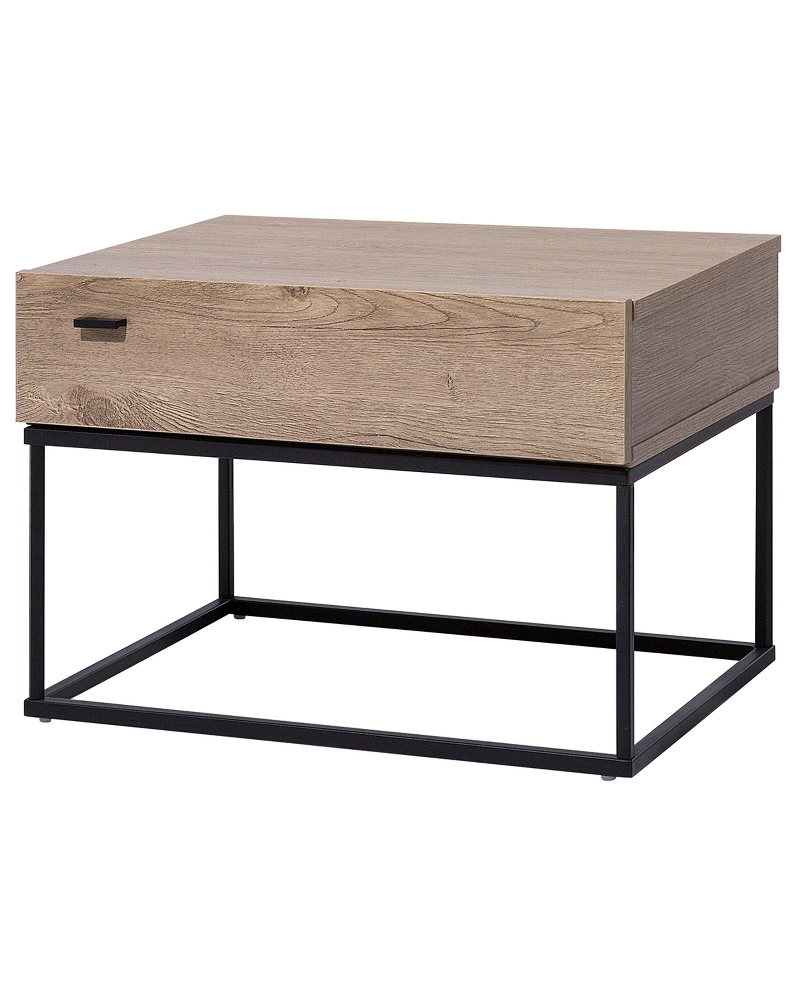 Beliani Table de nuit à 1 tiroir en Panneau de particules de bois Industriel CAIRO  