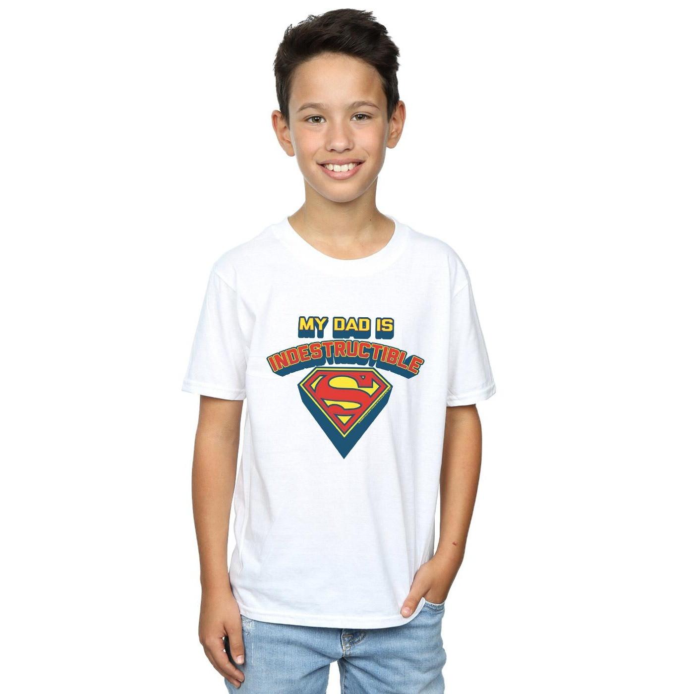 DC COMICS  Superman My Dad Is Indestructible TShirt 