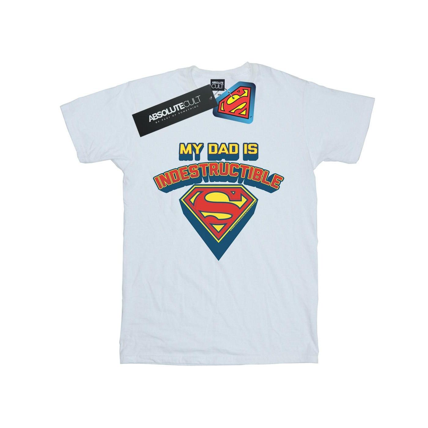 DC COMICS  Tshirt SUPERMAN MY DAD IS INDESTRUCTIBLE 