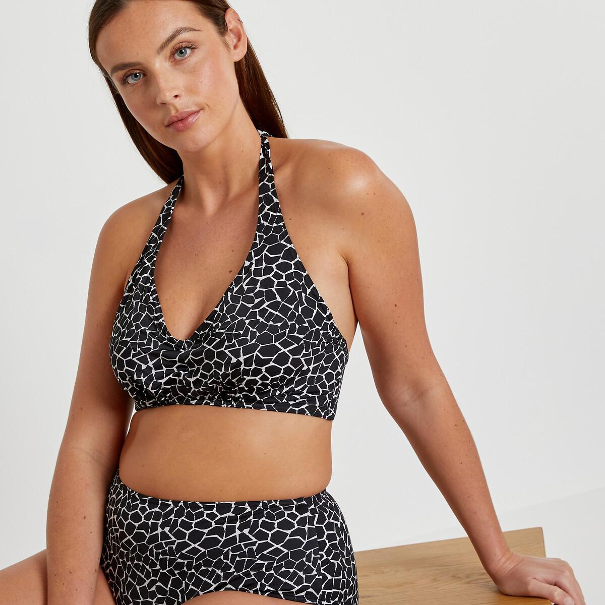 La Redoute Collections  Bikini-Oberteil mit Animal-Print 