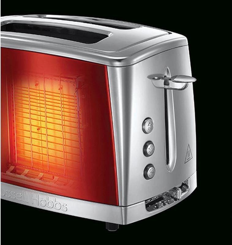 Russell Hobbs Luna Solar Red Toaster - rosso  