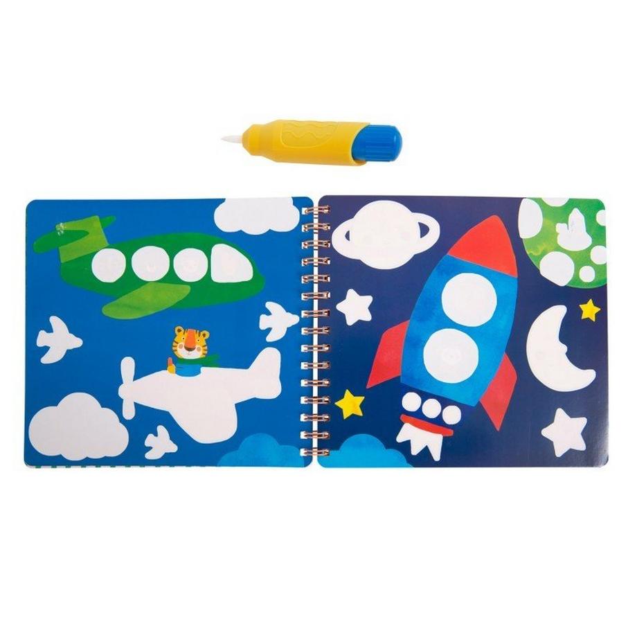 Moulin Roty  Malbuch mit Zauberpinsel, Les Popipop 