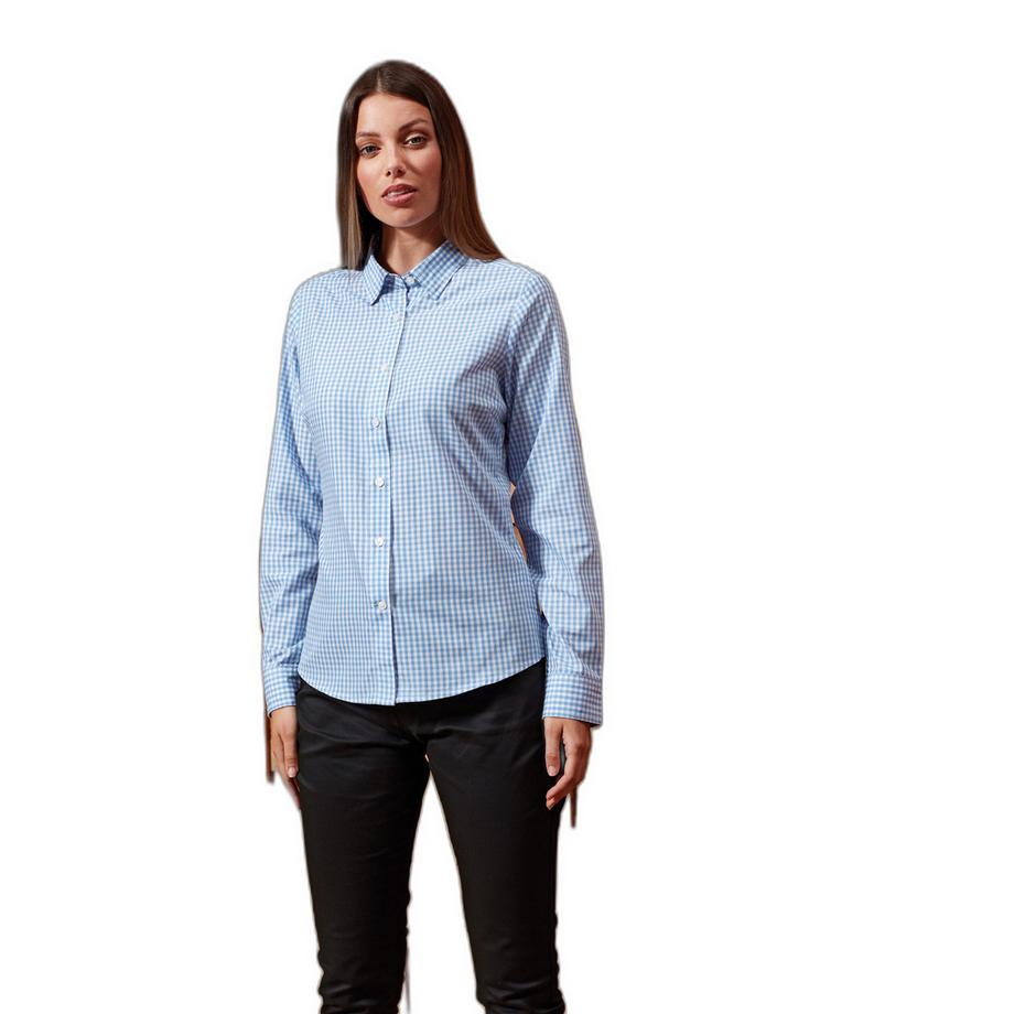 PREMIER Camicia Vichy Quadri Grandi Donna  