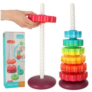 Pricenet  Regenbogenturm-Pyramide, Windradspirale zum Stapeln 