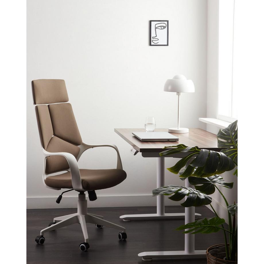 Beliani Chaise de bureau en Tissu Minimaliste DELIGHT  