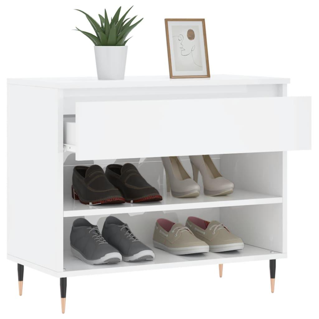 VidaXL Armoire à chaussures bois d'ingénierie  