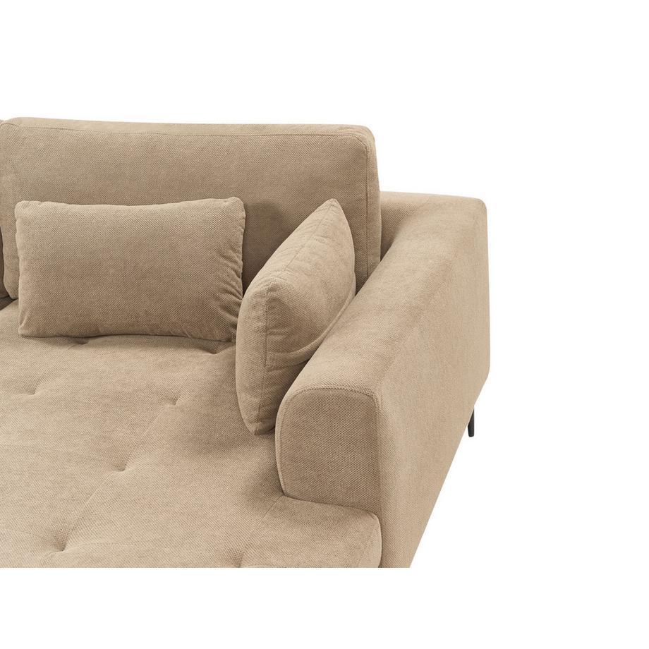 Beliani Canapé d'angle en Tissu Moderne FLAM  