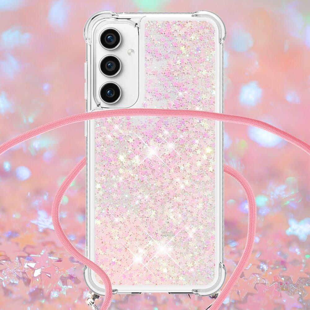 Cover-Discount  Galaxy S23 Fe - Coque Paillettes Avec Bandouliã¨Re 