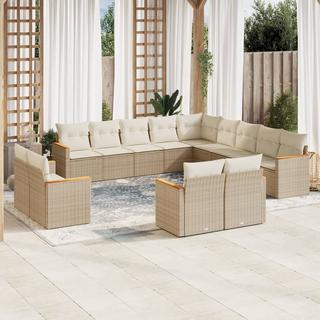 VidaXL set divano da giardino Polirattan  