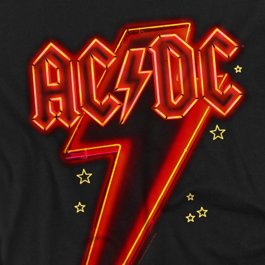 AC/DC Neon Logo Langarm-T-Shirt  