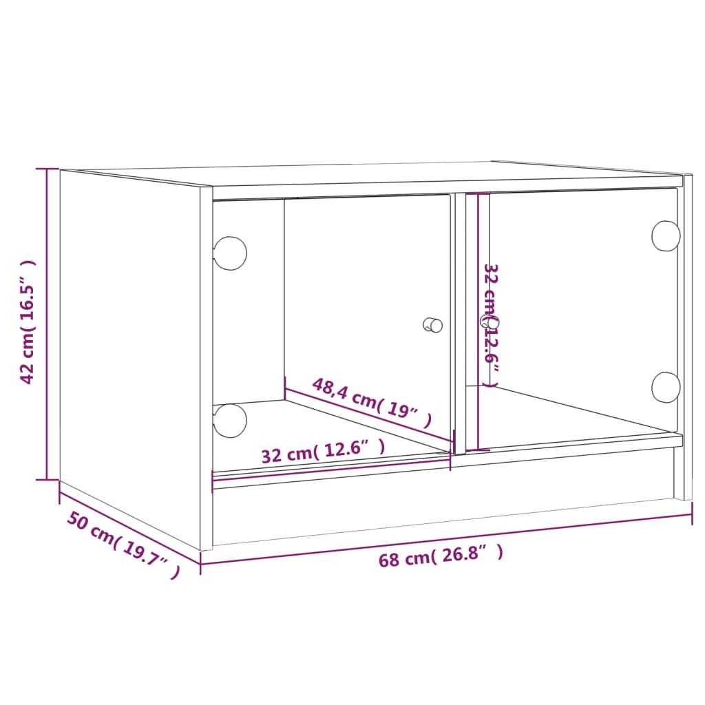 VidaXL Table basse bois d'ingénierie  