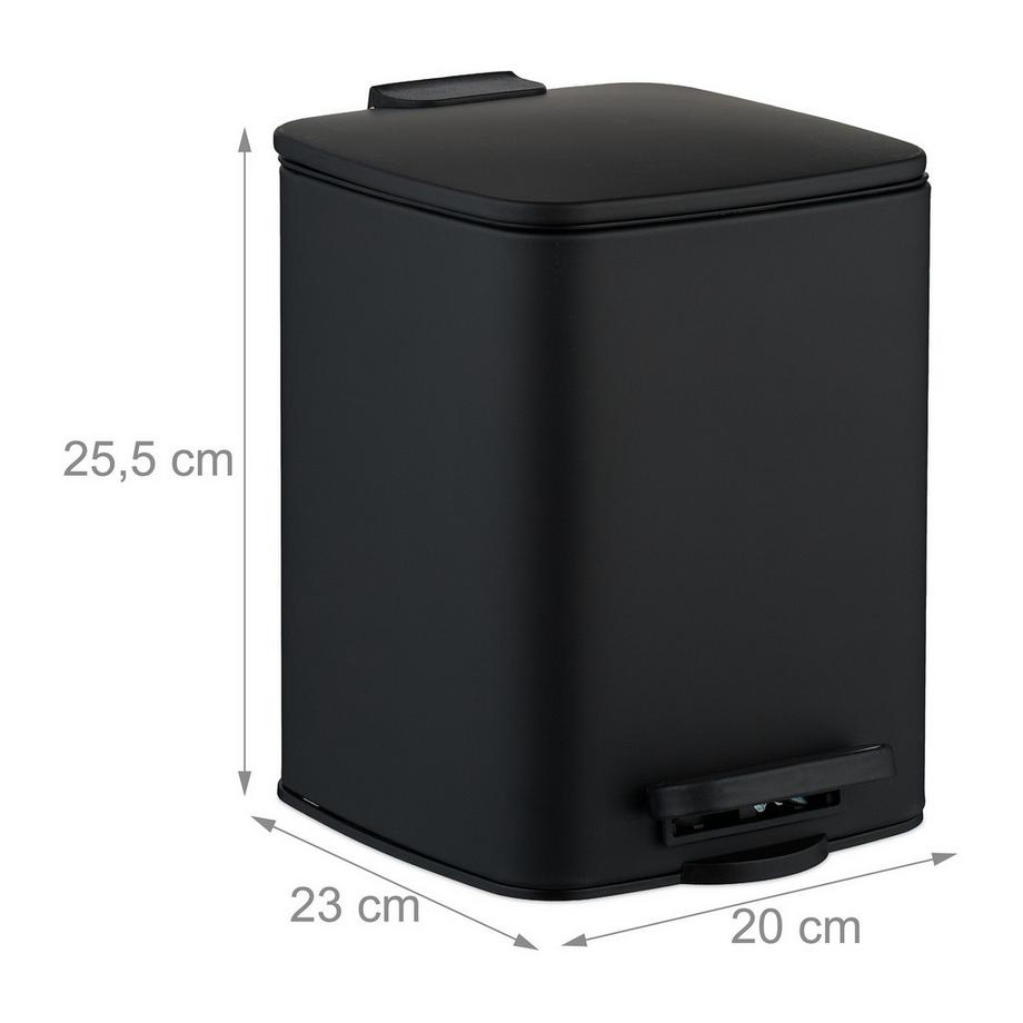 Northix Pattumiera a pedale da 6 litri con sacchetti  