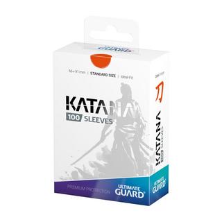 Ultimate Guard  Sleeves - 100 pieces Box - Katana - Standard - Orange 