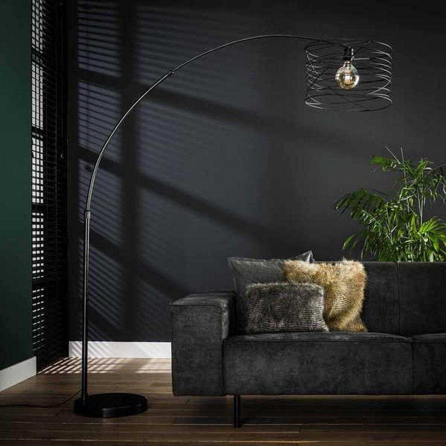 mutoni  Bogenlampe 45x45 Curl Charcoal 