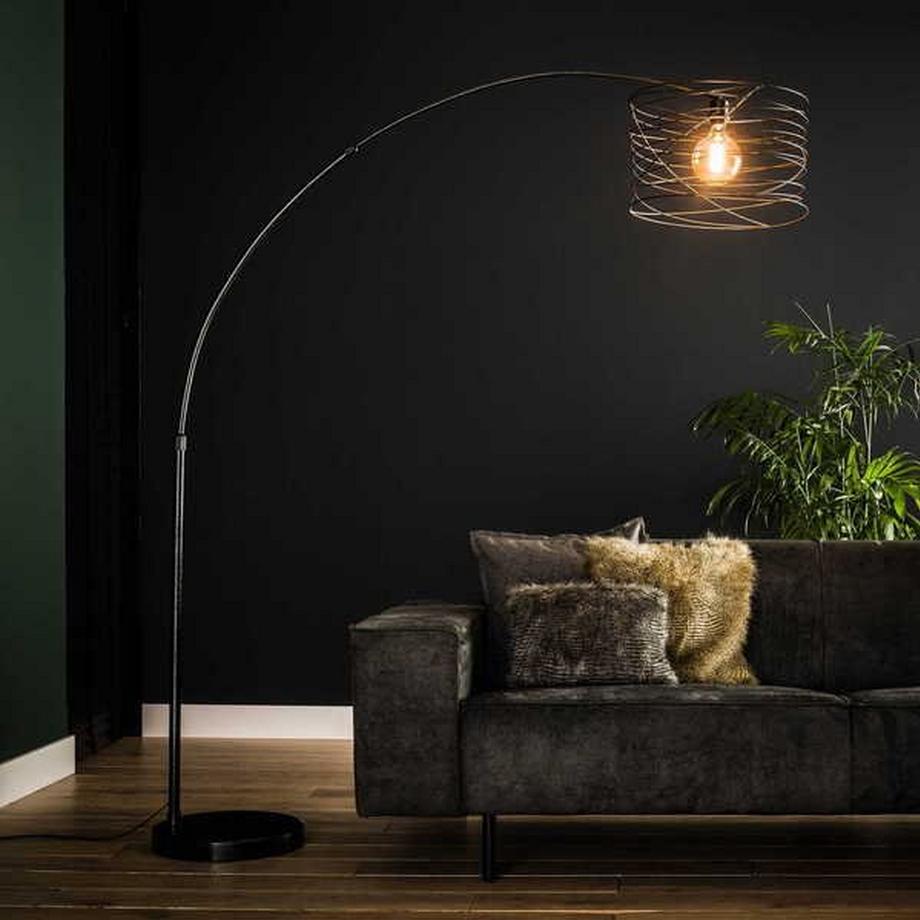 mutoni  Bogenlampe 45x45 Curl Charcoal 