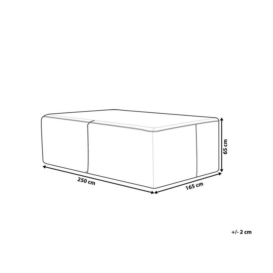 Beliani Protezione impermeabile en PVC CHUVA  