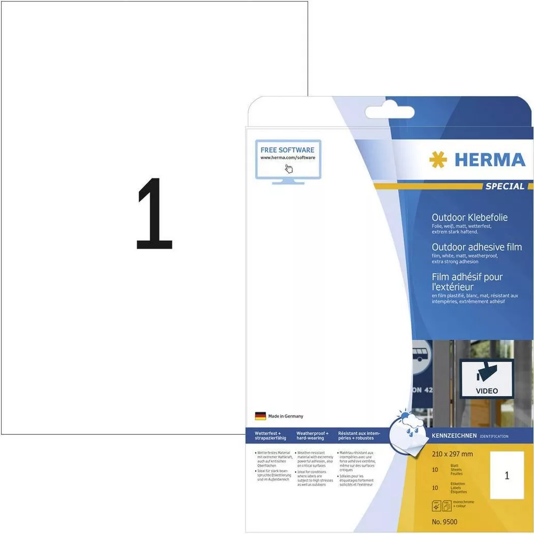 HERMA – Universal-Etiketten, One Size, Weiss