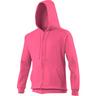 AWDis Sweatshirt à capuche et fermeture zippée  Pink