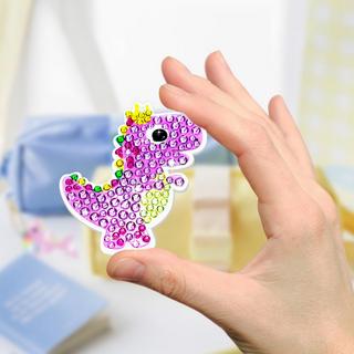 Activity-board  Diamond Painting Keychain, 5D Diamond Painting Keychain Kits Kids DIY Dinosaurier Diamond Anhänger Ornaments 