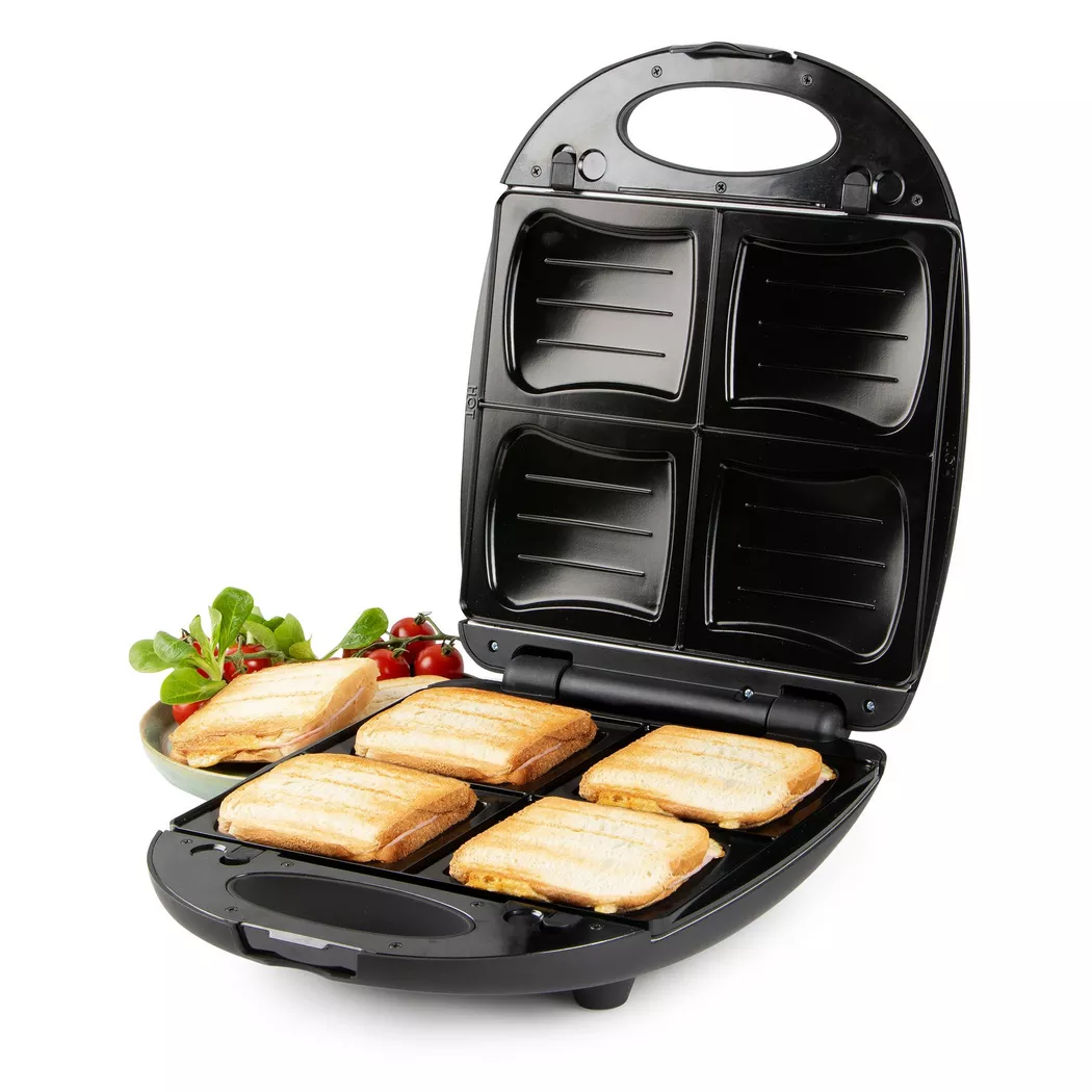 Croques gaufre 2 plaques 1200w Domo DO9295C