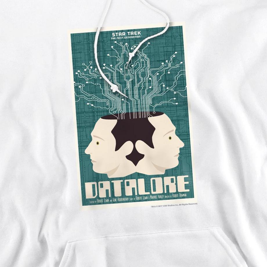 Star Trek The Next Generation Season 1 Episode 13 Felpa con cappuccio  