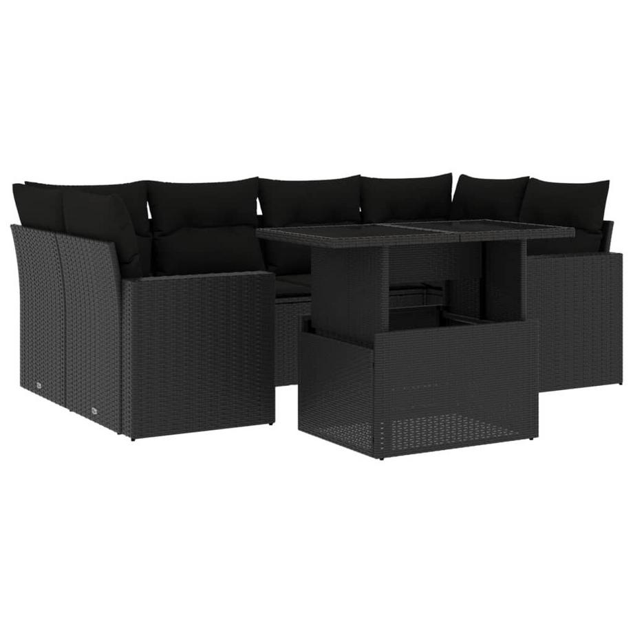 set divano da giardino Polirattan