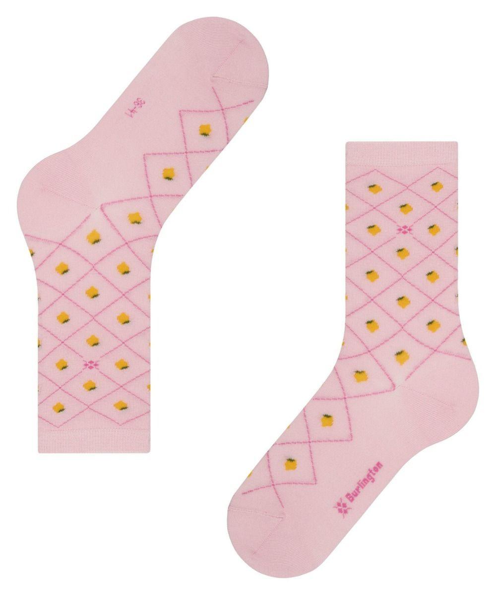 Burlington Calze Limone Motivo a Rombi  