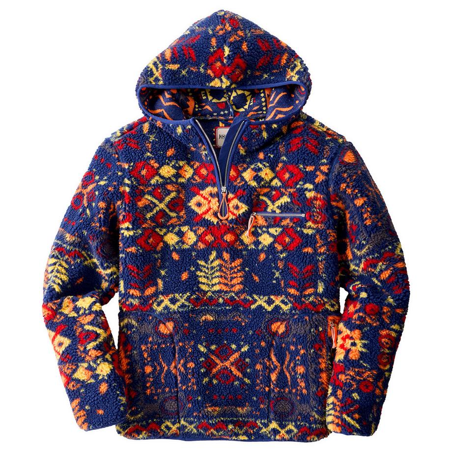 Joe Browns Kapuzen-Fleece-Pullover mit Muster  