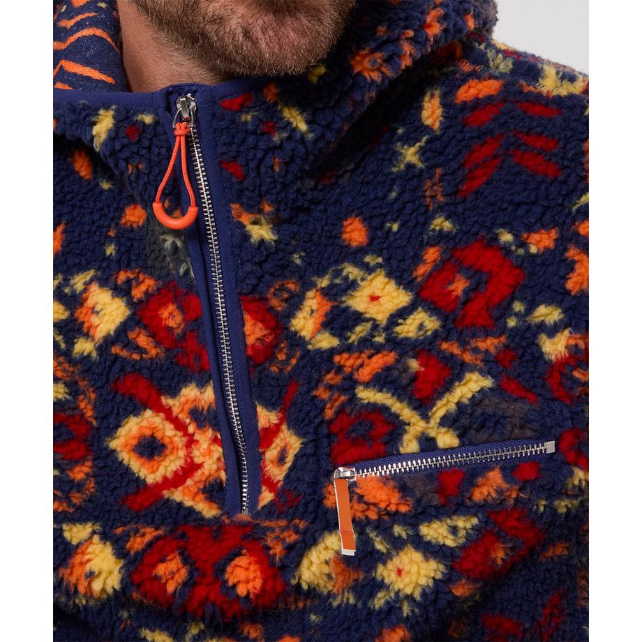 Joe Browns Kapuzen-Fleece-Pullover mit Muster  