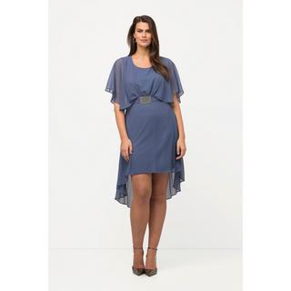 Ulla Popken  Abito da sera in chiffon con scollo a V, mezze maniche e sottoveste 