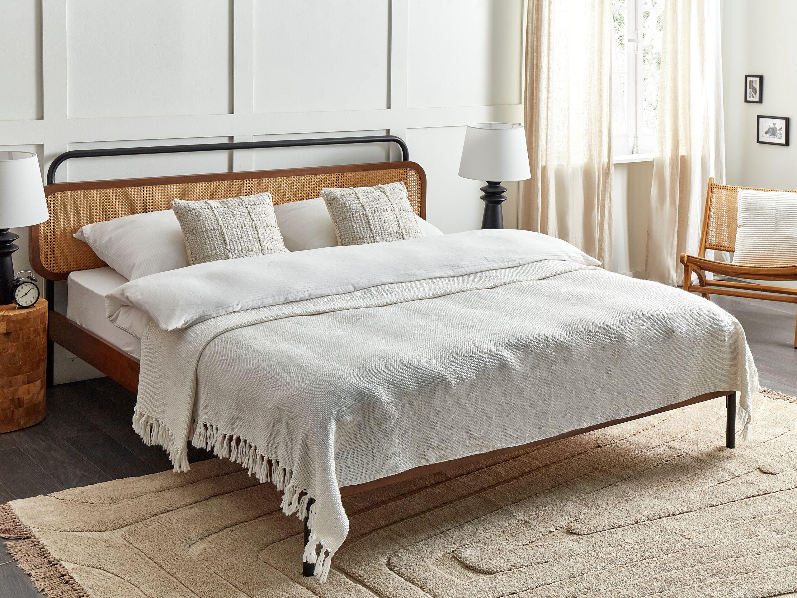 Beliani Boho Chaohani Couverture en Acrylique  