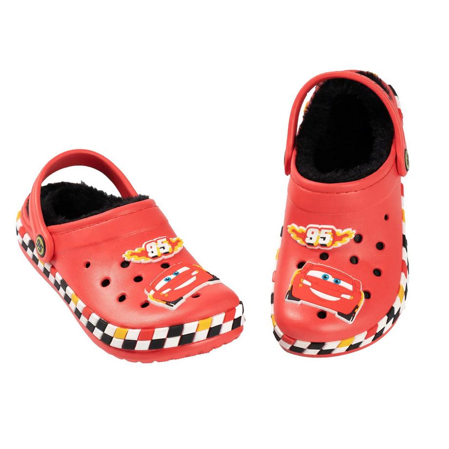 Cars Zoccoli foderati in pelliccia con design Saetta McQueen  