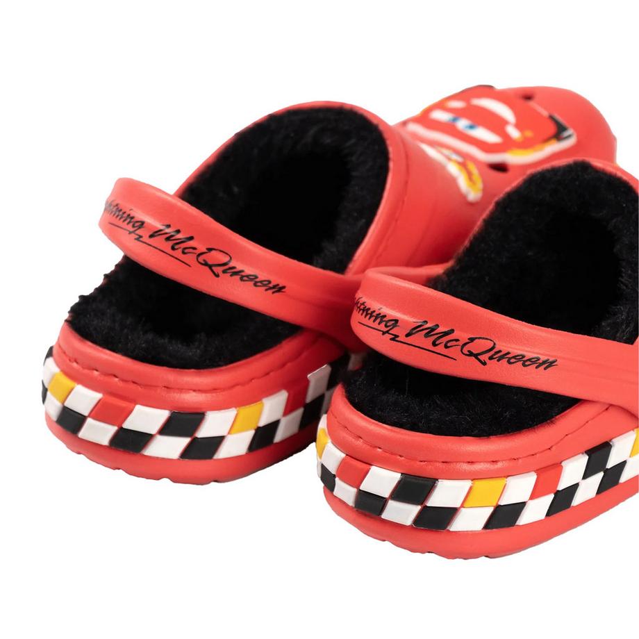 Cars Zoccoli foderati in pelliccia con design Saetta McQueen  