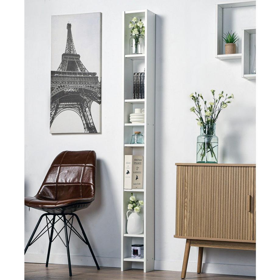 Calicosy Regalplatzsparendes Regal 11 Ebenen Hallo - H185 cm  