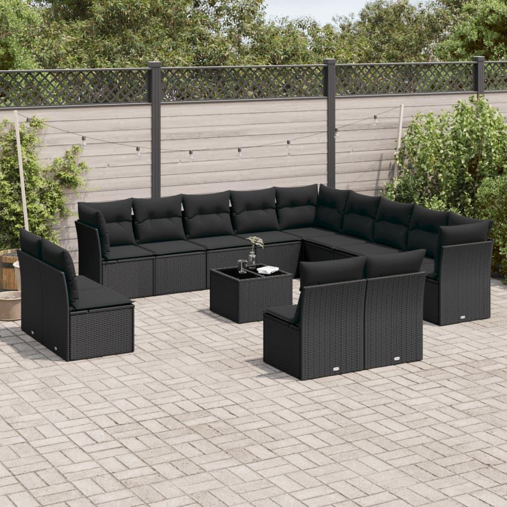 VidaXL set divano da giardino Polirattan  