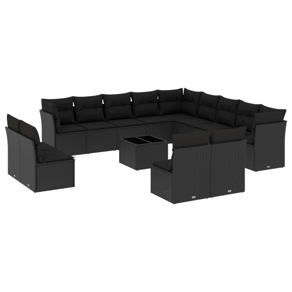 VidaXL set divano da giardino Polirattan  