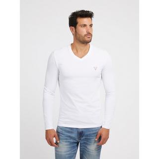 GUESS Core Langarm V-Ausschnitt T-Shirt  