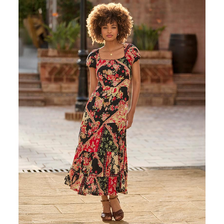 Joe Browns Fliessendes Patchwork Maxikleid  