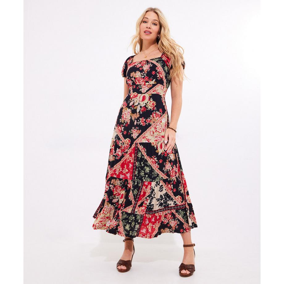 Joe Browns Fliessendes Patchwork Maxikleid  