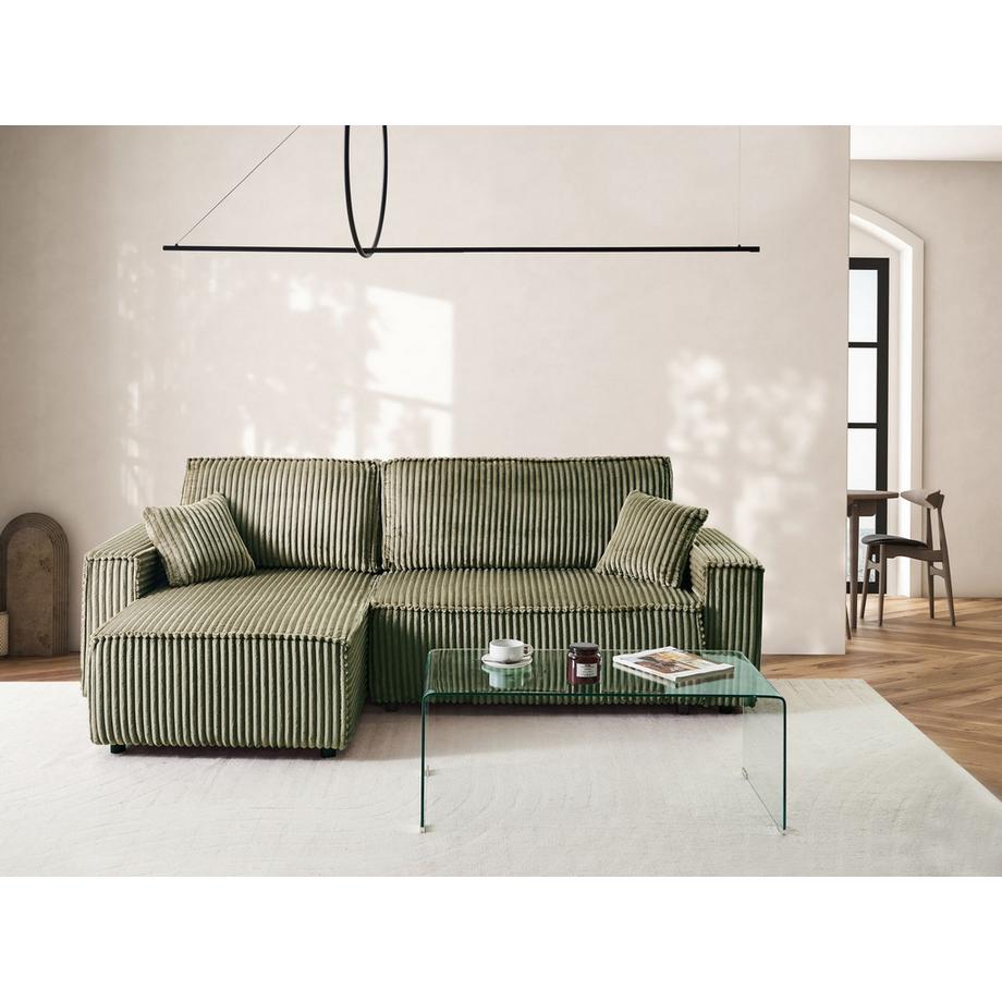 Beliani Schlafsofa aus Cord  ABACKA  