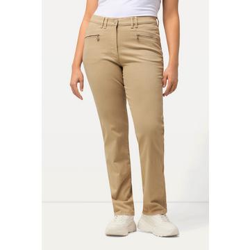 Pantaloni elasticizzati modello Mony con taglio della gamba conico e tasche con zip