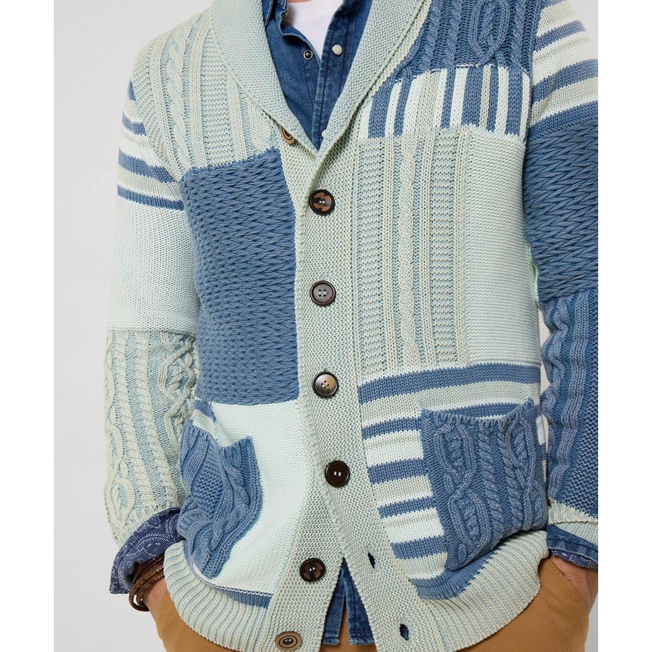 Joe Browns Gilet patchwork en maille avec divers motifs tricotés  