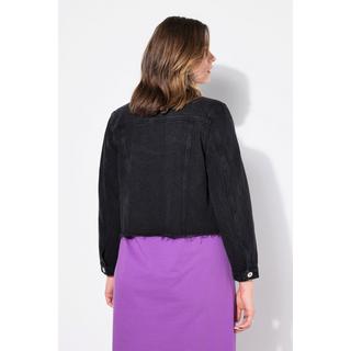 Studio Untold Giacca di Jeans Corta con Orlo Tagliato  