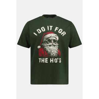 JP1880  T-Shirt, Halbarm, X-Mas Print, Rundhals 