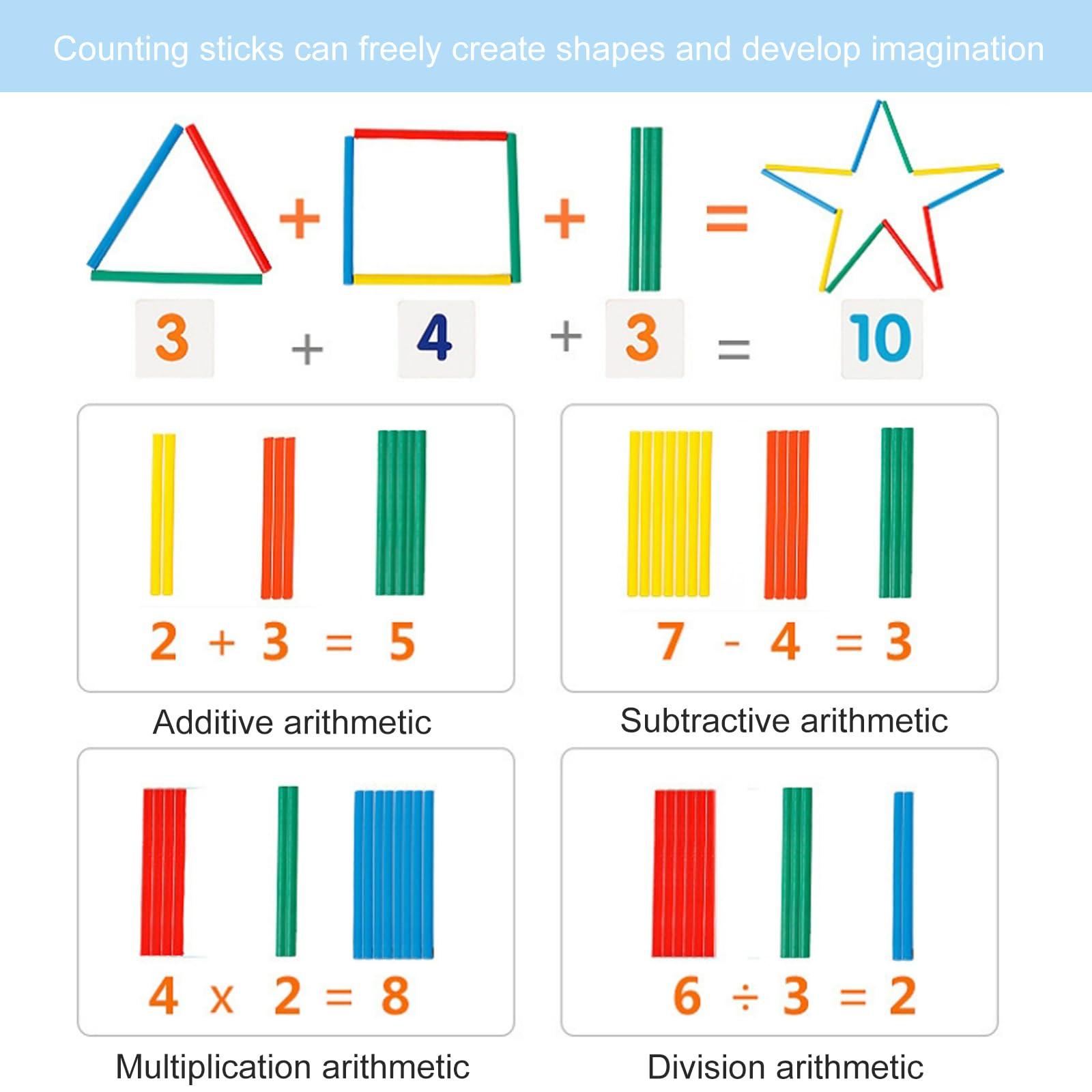 Activity-board  Rechenschieber, Grundschulabakus für Kinder zum Zählen und Rechnen, Rechenschieber aus Holz mit 100 Perlen, 100 Zählstäbchen, Zahlen-Alphabet-Karten, Lernspielzeug für Kinder 