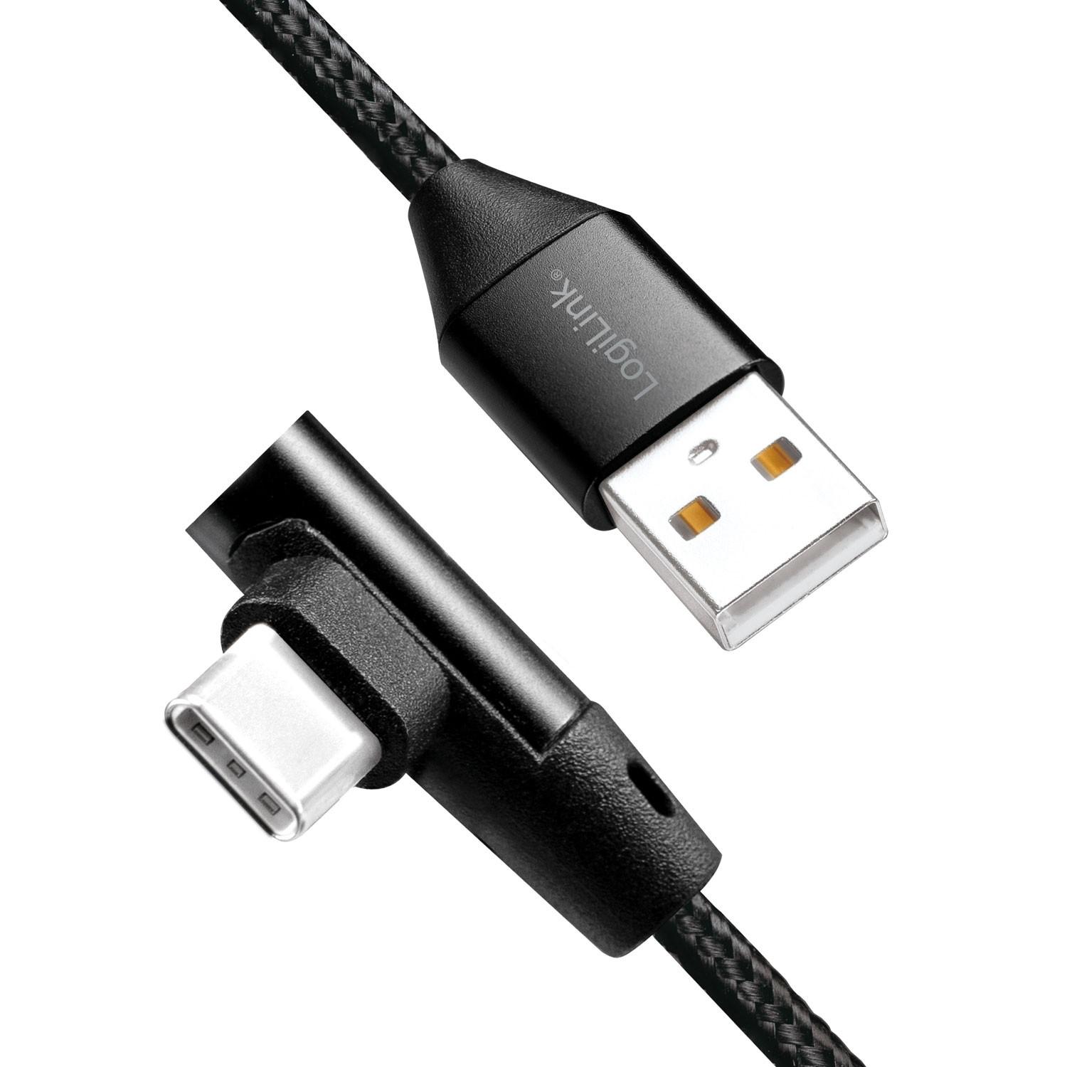 LogiLink  Cavo USB-C angolato USB 2.0 Max 3A 1m 