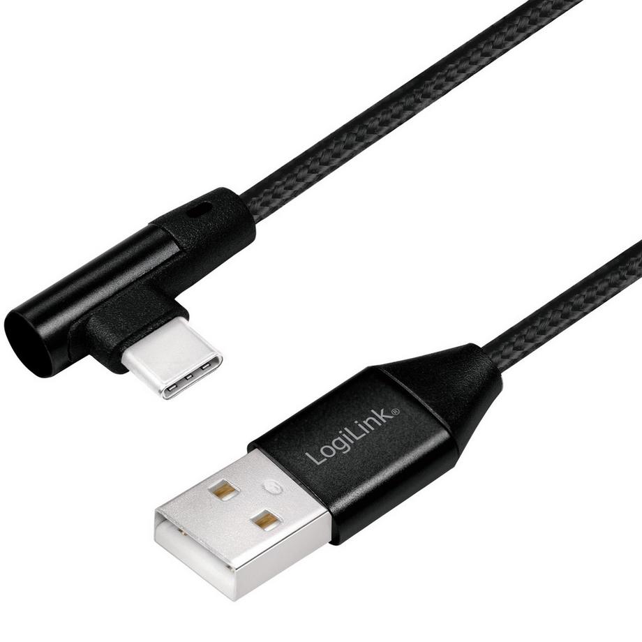Câble USB-C coudé USB 2.0 Max 3A 1m