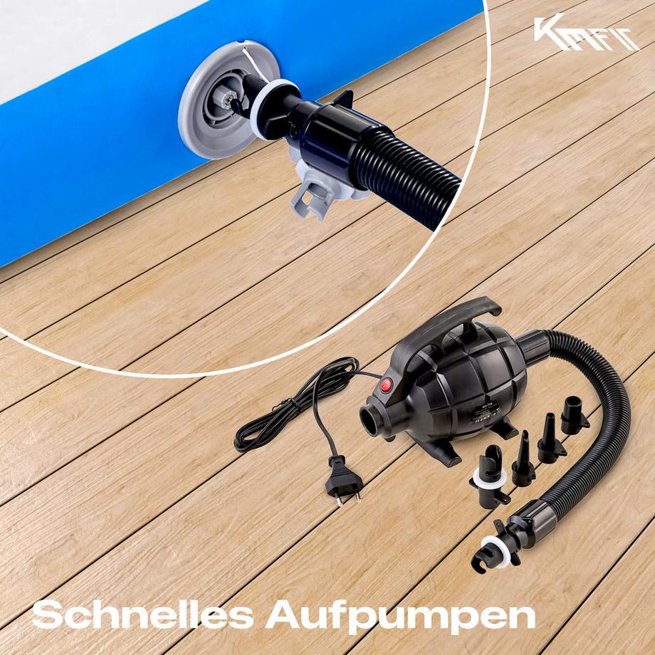 KM-Fit  Tapis de gymnastique Gonflable Airtrack Tapis sportive Fitness 4 m 