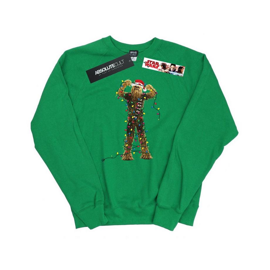 STAR WARS Star Wars Chewbacca Christmas Lights Sweatshirt Coupe Ajustée  