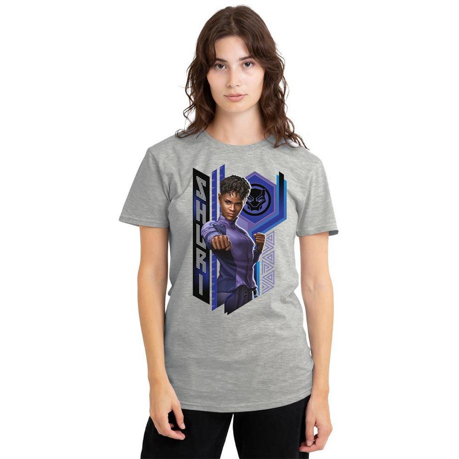 Black Panther Meliertes T-Shirt mit Shuri Grafik  